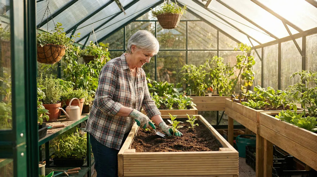 Slidte led og vinterkulde? Sådan holder du kroppen i gang uden smerter i dit eget drivhus