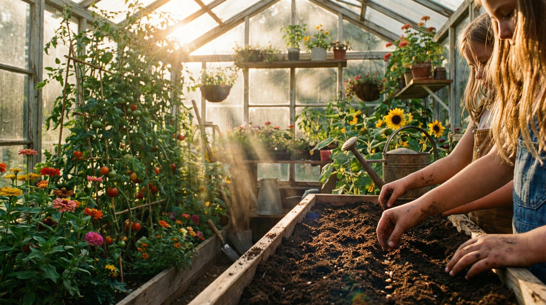 Sådan får du dine børn væk fra skærmen og ud i naturen. Drivhuset som det ultimative "computerspil"