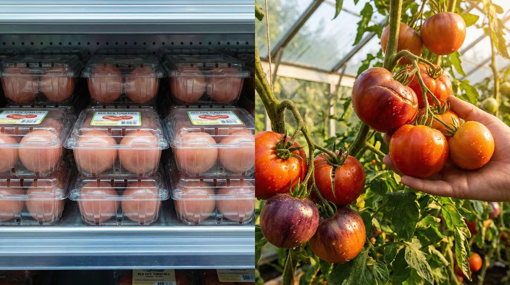 Hvorfor smager supermarkedets tomater af vand? Sandheden om industrielt grønt