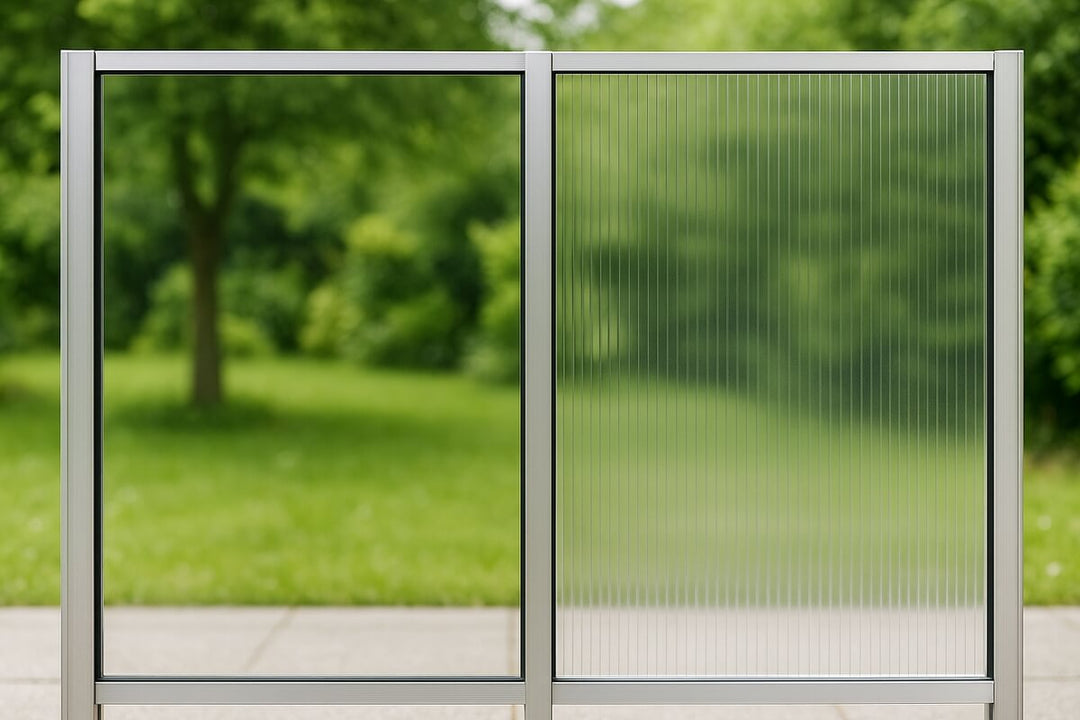 Glas, polycarbonat eller en kombi?